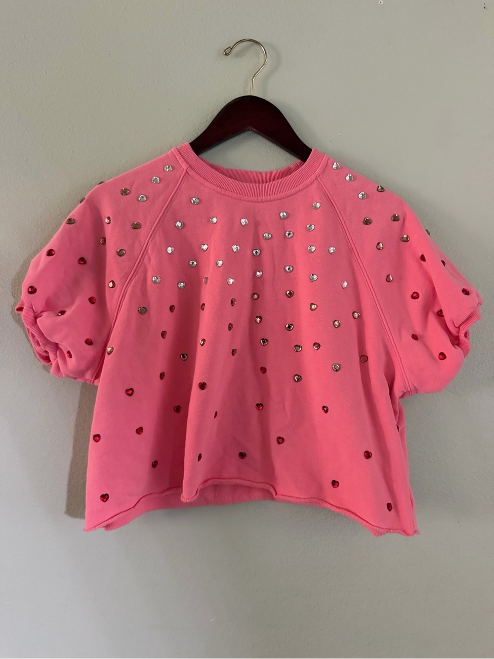 Queen of Sparkles | Pink Ombré Heart Crystal Rhinestone | XS